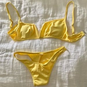 Yellow bikini set